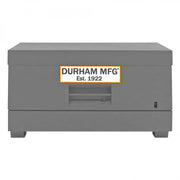 Durham Jobsite Piano Box, 31.9 cu. ft., 14 Gauge Steel, Fold down cover, 60-1/2 x 34 x 34-7/16, Gray