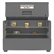 Durham Jobsite Piano Box, 57.4 cu. ft., 14 Gauge Steel, Fold down cover, 72-7/16 x 33-7/8 x 49-7/16