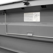 Durham Slope Lid, Jobsite Storage Box, 31 Cu. Ft., 14 Gauge Steel, 60 X 30 X 39-3/8, Gray