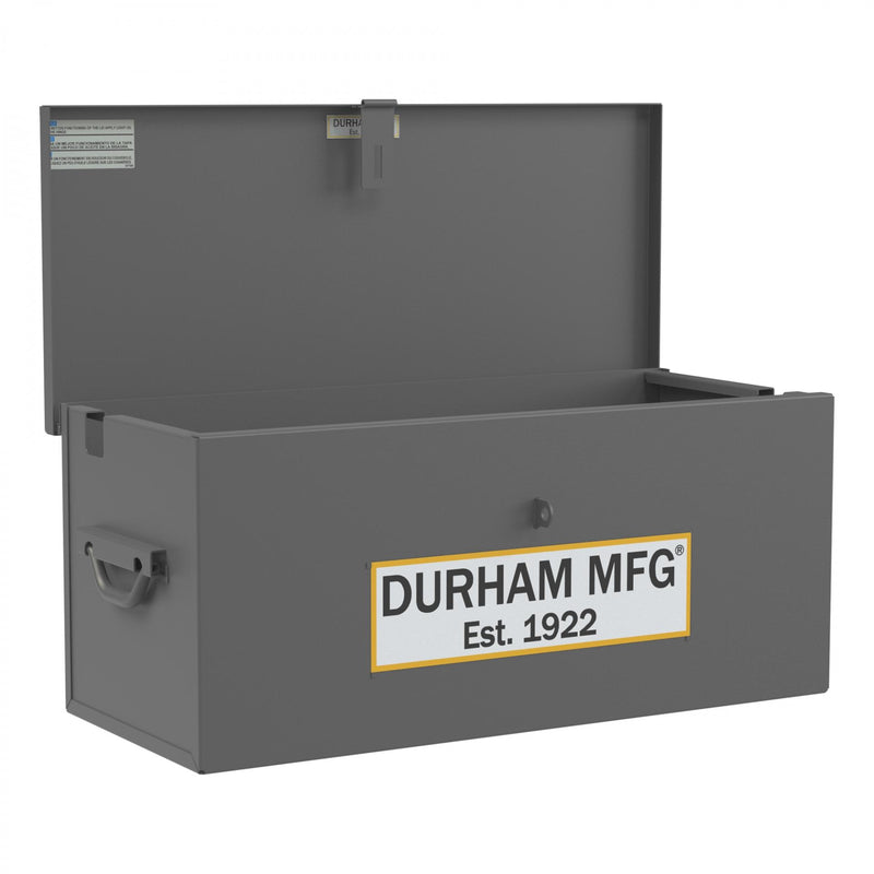 Durham Welders Box, Jobsite Box, 2 Cu. Ft., 14 Gauge Steel, 28-5/16 X 12-5/8 X 12-3/16, Gray
