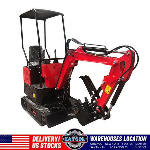 KATOOL Mini Excavator Crawler Digger Bucket KT-EX20 /Mechanical thumb B&S Gas Engine Katool