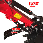 KATOOL Mini Excavator Crawler Digger Bucket KT-EX20 /Mechanical thumb B&S Gas Engine Katool