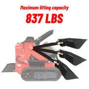 KATOOL New Mini Skid Steer Track Loader 23 HP Lifting Capacity 837LBS--KT-SK26 B Katool