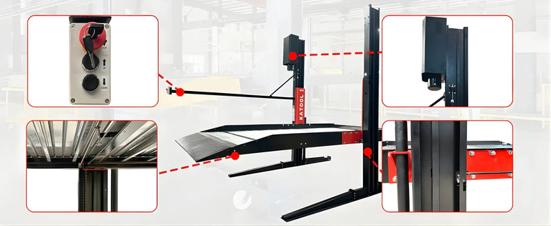KT-P2700 2 post floor plate parking lift -2 column parking lift car parking lift 6600 LBS Katool