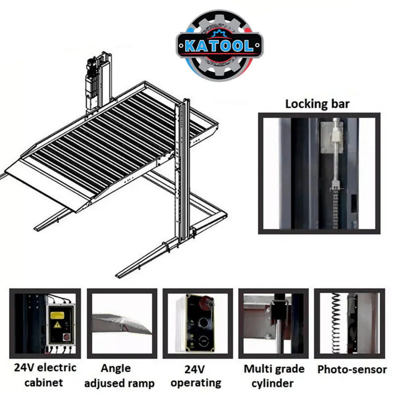KT-P2700 2 post floor plate parking lift -2 column parking lift car parking lift 6600 LBS Katool