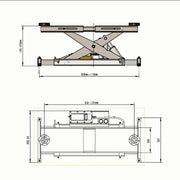 KT-RJ70 Rolling Jack 7000 lbs. Lifting Capacity *Fits KT-4H110, KT-4H950, and KT-4H850* Katool