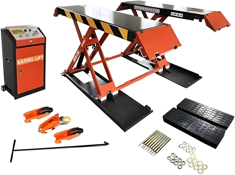 KT-X90E 8000 lbs Electric Mid Rise Scissor Lift 47" Lifting Height Katool