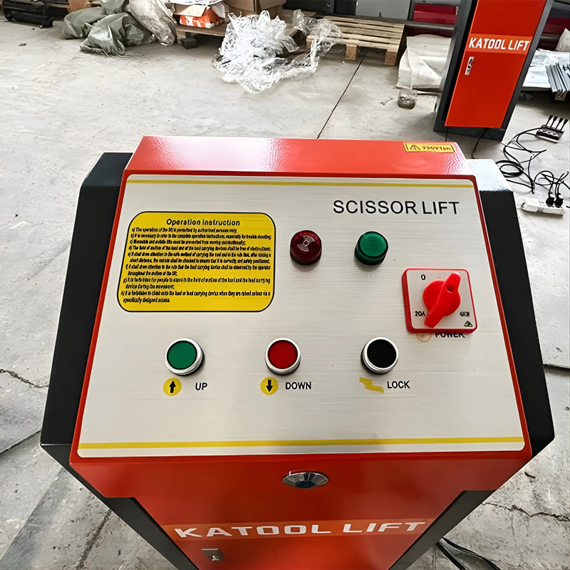 KT-X90E 8000 lbs Electric Mid Rise Scissor Lift 47" Lifting Height Katool