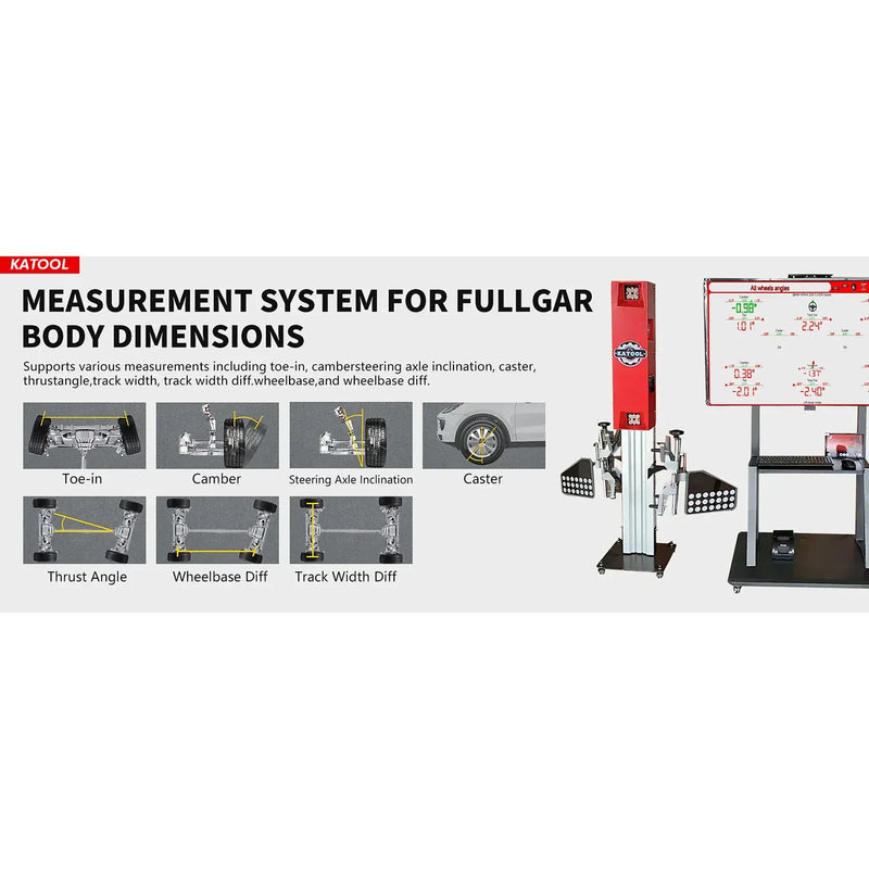 Katool KT-5DA 3D / 5D Wheel Alignment Machine with Real-Time Camera Imaging Katool