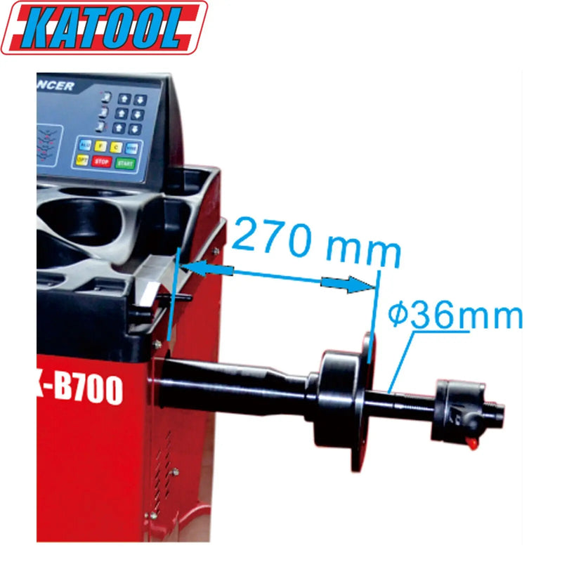 Katool KT-T800 Tire Changer + KT-B700 Wheel Balancer Combo with Mounting Adaptors Katool