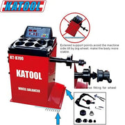 Katool KT-T810 Tire Changer + KT-B700 Wheel Balancer Combo with Mounting Adaptors Katool
