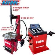 Katool KT-T810 Tire Changer + KT-B700 Wheel Balancer Combo with Mounting Adaptors Katool