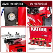 Katool KT-T810 Tire Changer + KT-B750 Wheel Balancer Combo with Mounting Adaptors Katool