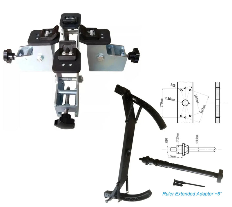 Katool KT-T810 Tire Changer + KT-B750 Wheel Balancer Combo with Mounting Adaptors Katool