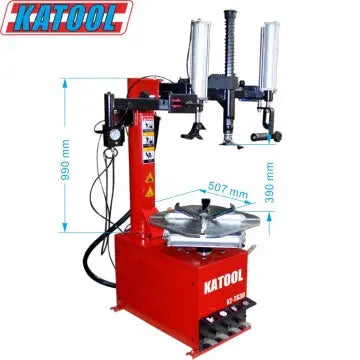 Katool KT-T830 Tire Changer + KT-B700 Wheel Balancer Combo with Mounting Adaptors Katool