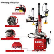 Katool KT-T830 Tire Changer + KT-B750 Wheel Balancer Combo with Mounting Adaptors Katool