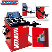 Katool KT-T835 Tire Changer + KT-B700 Wheel Balancer Combo with Mounting Adaptors Katool