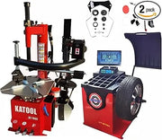 Katool KT-T835 Tire Changer + KT-B750 Wheel Balancer Combo with Mounting Adaptors Katool