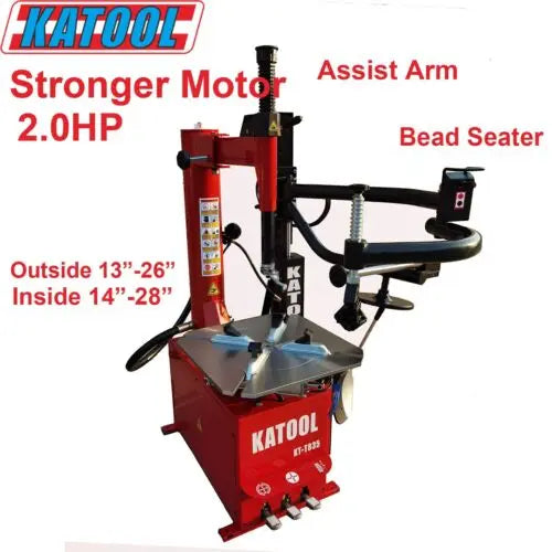Katool KT-T835 Tire Changer + KT-B750 Wheel Balancer Combo with Mounting Adaptors Katool