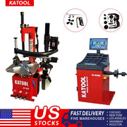 Katool KT-T835 Tire Changer + KT-B760 Wheel Balancer Combo with Mounting Adaptors Katool