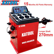 Katool KT-T850 Tire Changer + KT-B700 Wheel Balancer Combo with Mounting Adaptors Katool