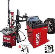 Katool KT-T850 Tire Changer + KT-B700 Wheel Balancer Combo with Mounting Adaptors Katool