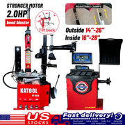 Katool KT-T850 Tire Changer + KT-B750 Wheel Balancer Combo with Mounting Adaptors Katool