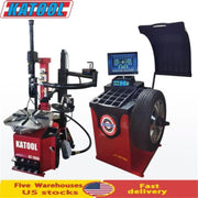 Katool KT-T850 Tire Changer + KT-B750 Wheel Balancer Combo with Mounting Adaptors Katool