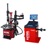 Katool KT-T850 Tire Changer + KT-B760 Wheel Balancer Combo with Mounting Adaptors Katool