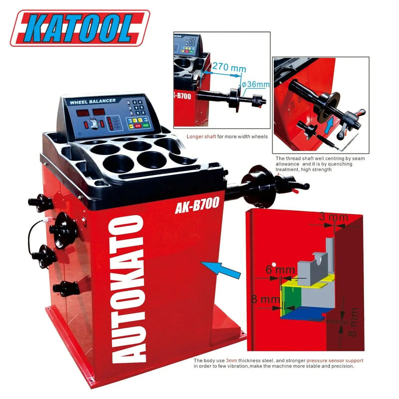 Katool KT-T900 Tire Changer + KT-B700 Wheel Balancer Combo Katool