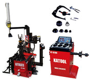 Katool KT-T900 Tire Changer + KT-B750 Wheel Balancer Combo with Mounting Adaptors Katool