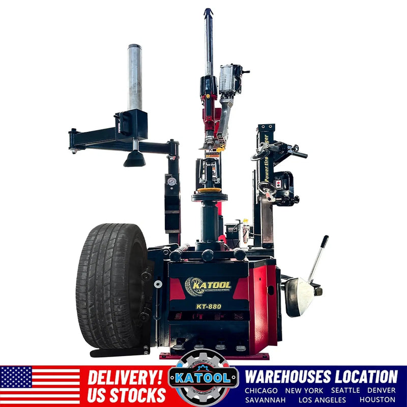 Katool KT-T900 Tire Changer + KT-B750 Wheel Balancer Combo with Mounting Adaptors Katool