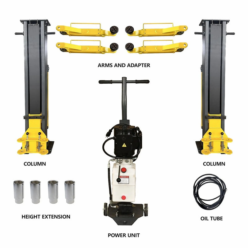 Katool | Portable Two Post Lift | 7,000 lbs | KT-PMRL200 Katool