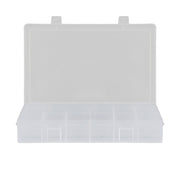 Durham Large, Plastic Compartment Box, 12 Openings, Clear (Pack of 5)