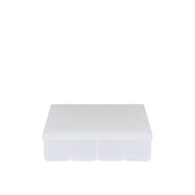 Durham Large, Plastic Compartment Box, 24 Openings, Clear (Pack of 5)