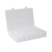 Durham Large, Plastic Compartment Box, 24 Openings, Clear (Pack of 5)