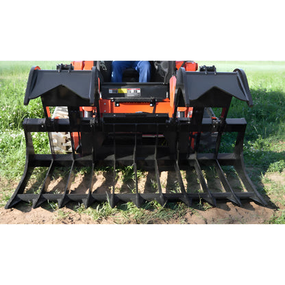 Loflin Fabrication Skid Steer Medium Duty Root Grapple