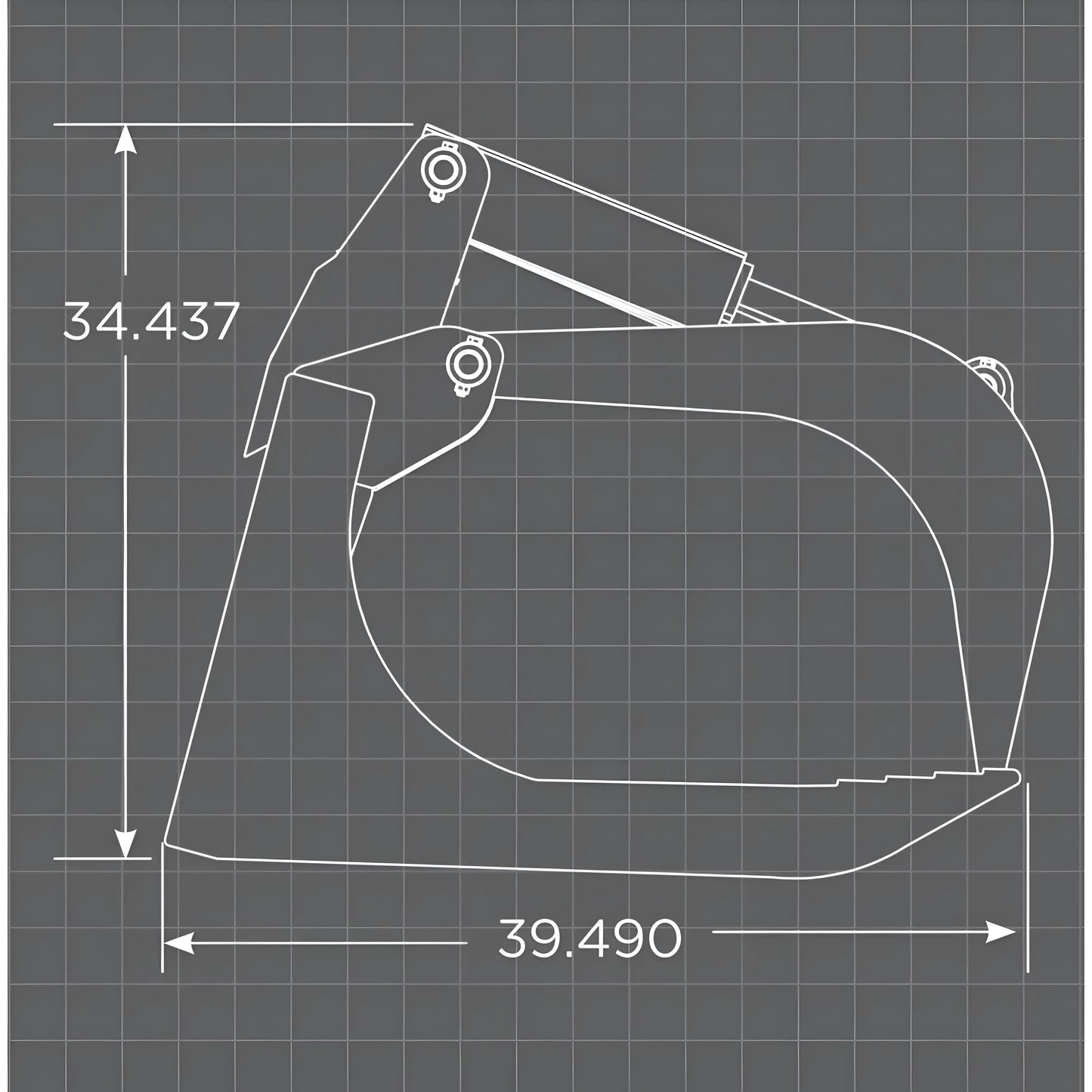Loflin Fabrication Skid Steer Medium Duty Root Grapple