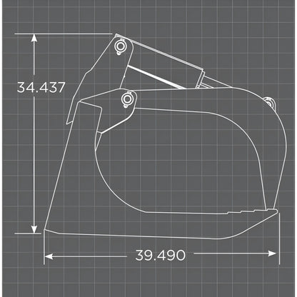 Loflin Fabrication Skid Steer Medium Duty Root Grapple