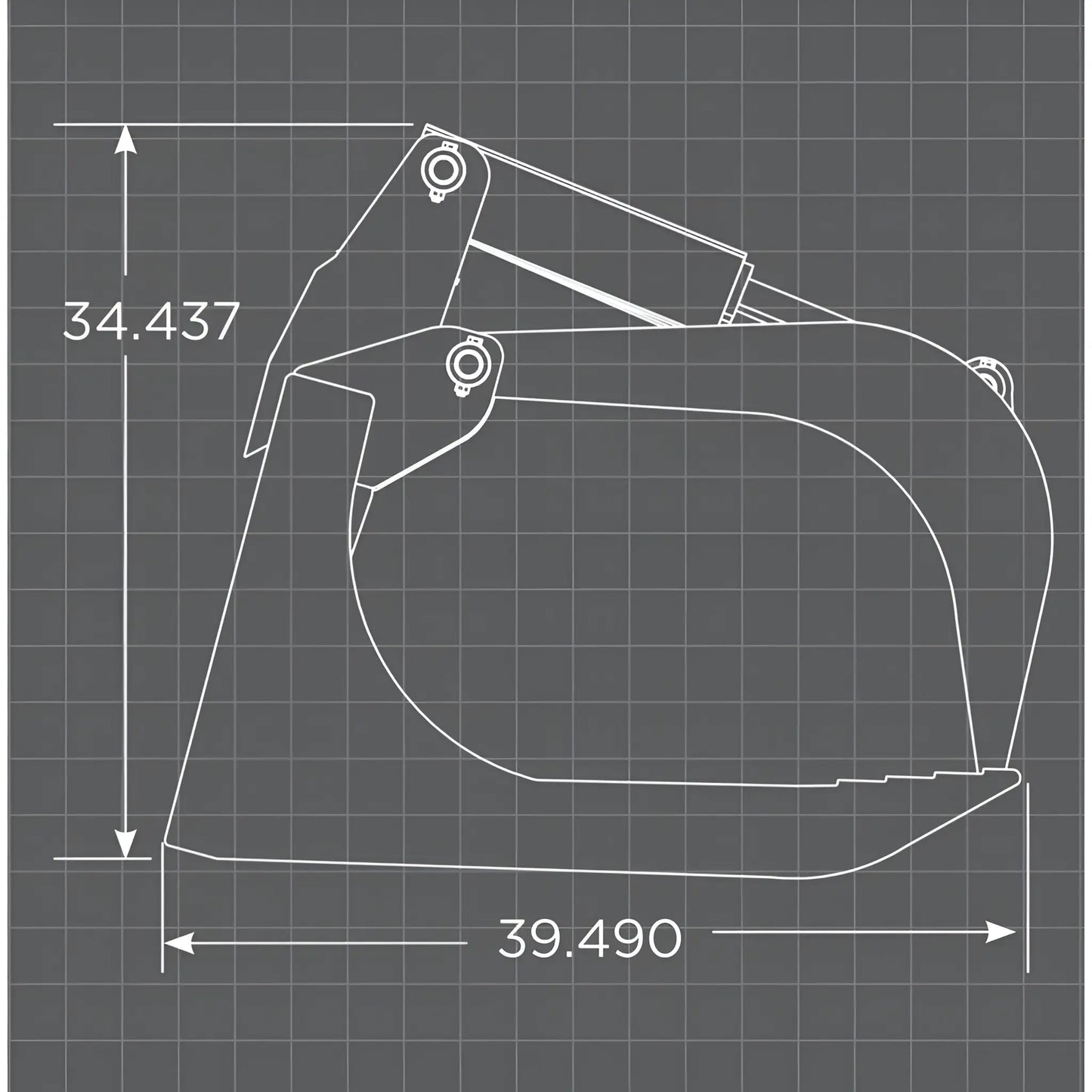 Loflin Fabrication Skid Steer Root Grapple, Xtra Heavy Duty