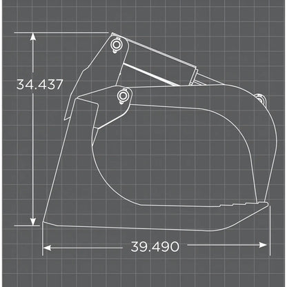 Loflin Fabrication Skid Steer Root Grapple, Xtra Heavy Duty