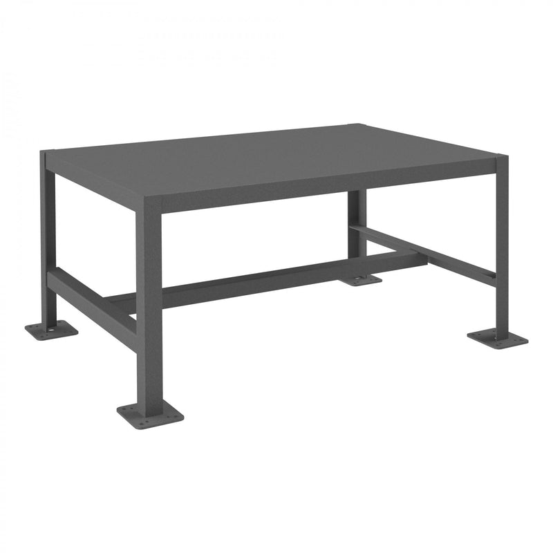 Durham MT Workbench, 24 x 36, Top Shelf Only, 14 Gauge Steel, 2000 lbs. Capacity, Gray