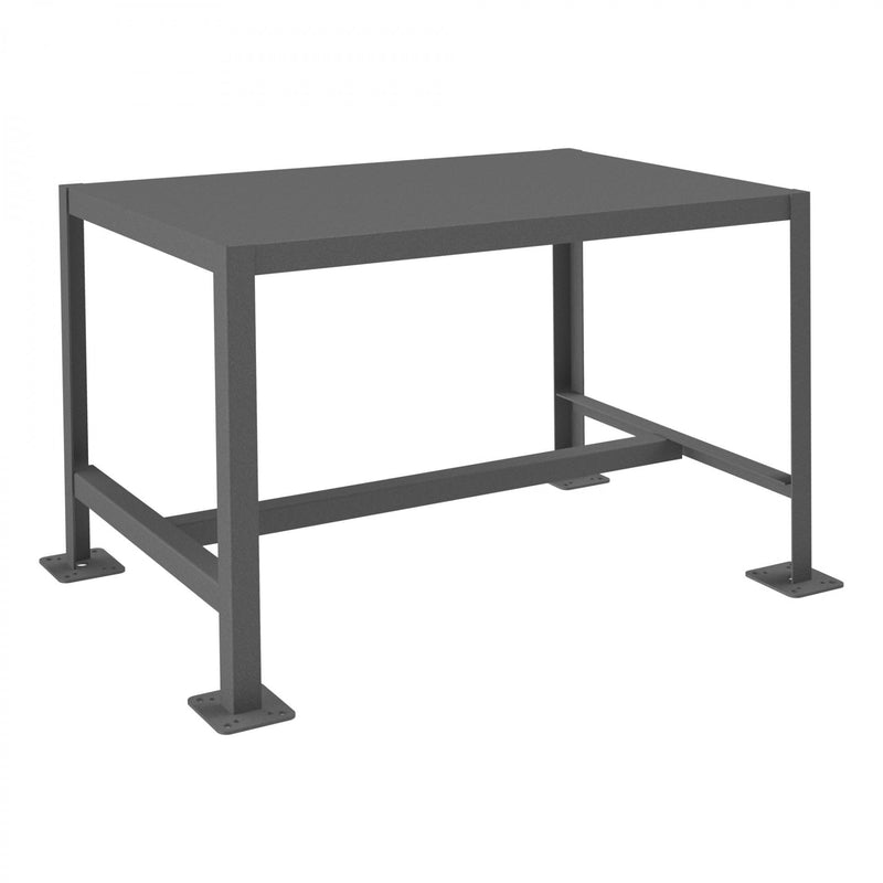 Durham MT Workbench, 24 x 36, Top Shelf Only, 14 Gauge Steel, 2000 lbs. Capacity, Gray