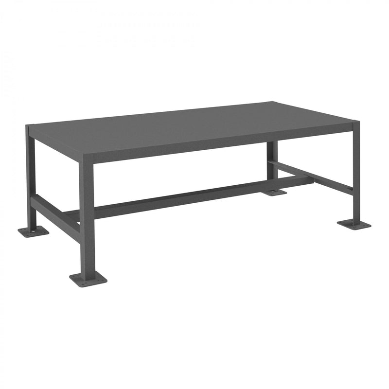 Durham MT Workbench, 24 x 48, Top Shelf Only, 14 Gauge Steel, 2000 lbs. Capacity, Gray