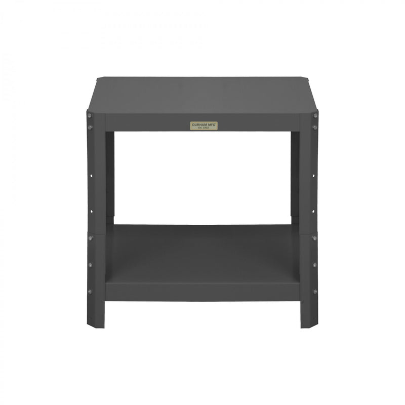 Durham MT Workbench, 18 x 24, 2 Adjustable Shelves, 16 Gauge Steel, 1500 lbs. Capacity, Gray