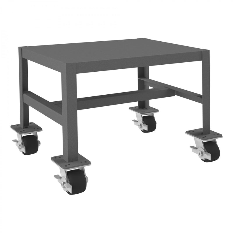 Durham Mobile MT Workbench, 18 x 24, Top Shelf Only, 14 Gauge Steel, 2000 lbs. Capacity, Gray
