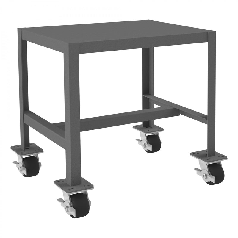 Durham Mobile MT Workbench, 18 x 24, Top Shelf Only, 14 Gauge Steel, 2000 lbs. Capacity, Gray