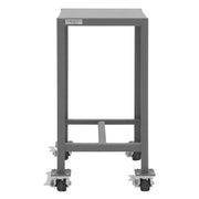 Durham Mobile MT Workbench, 18 x 24, Top Shelf Only, 14 Gauge Steel, 2000 lbs. Capacity, Gray
