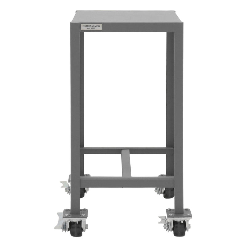 Durham Mobile MT Workbench, 18 x 24, Top Shelf Only, 14 Gauge Steel, 2000 lbs. Capacity, Gray