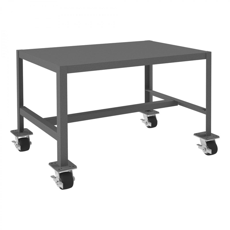 Durham Mobile MT Workbench, 24 x 36, Top Shelf Only, 14 Gauge Steel, 2000 lbs. Capacity, Gray